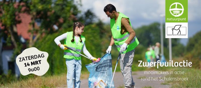 Zwerfvuilactie - mooimakers in actie in Schulen en Lummen