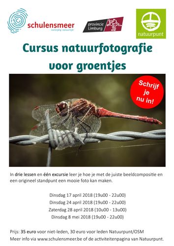 Cursus natuurfotografie voor groentjes